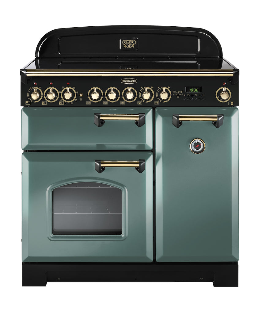 Rangemaster CDL90ECMG/B 90cm Electric Range Cooker - Matt Green