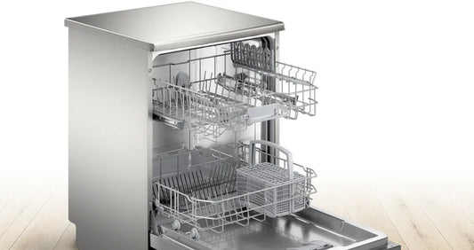 Bosch SMS26AI08G Series 2 Dishwasher, 12 Place Settings, Stainless Steel, E Rated