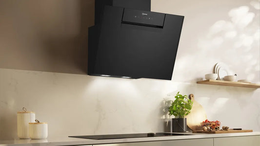 Neff D65IFN1S0B N50 60cm Chimney Cooker Hood, Black, A+ Rated