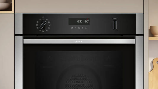 Neff B6ACH7AN7B N50 Built-In Electric Single Oven with Pyrolytic Cleaning, Stainless Steel, A+ Rated