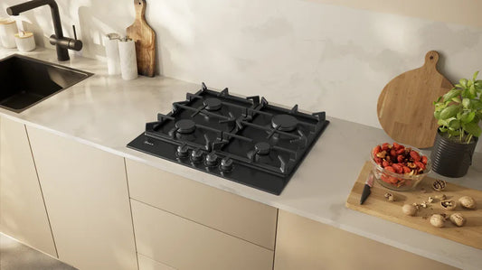 Neff T26CIP8S0 N70 4 Burner Gas Hob, Black