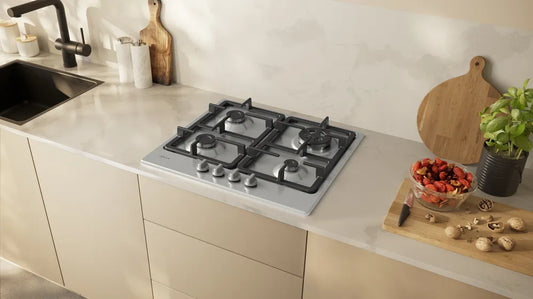 Neff T26GKH8N0 N50 4 Burner Gas Hob, Stainless Steel