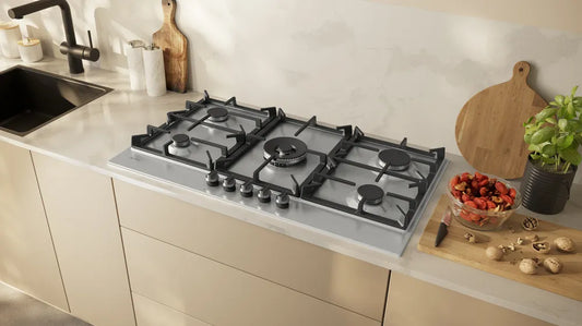 Neff T29CIR8N0 N70 5 Burner Gas Hob, Stainless Steel