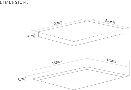 Caple 5 Burner Gas Hob