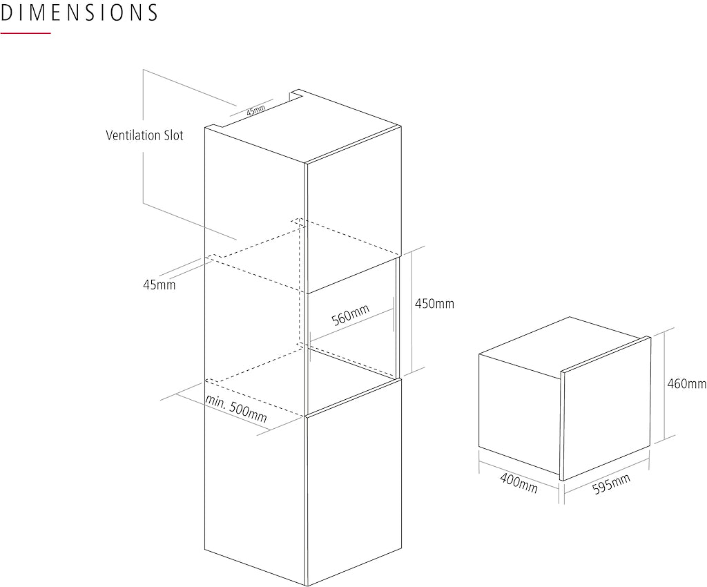 Caple CM123BK Built in Microwave