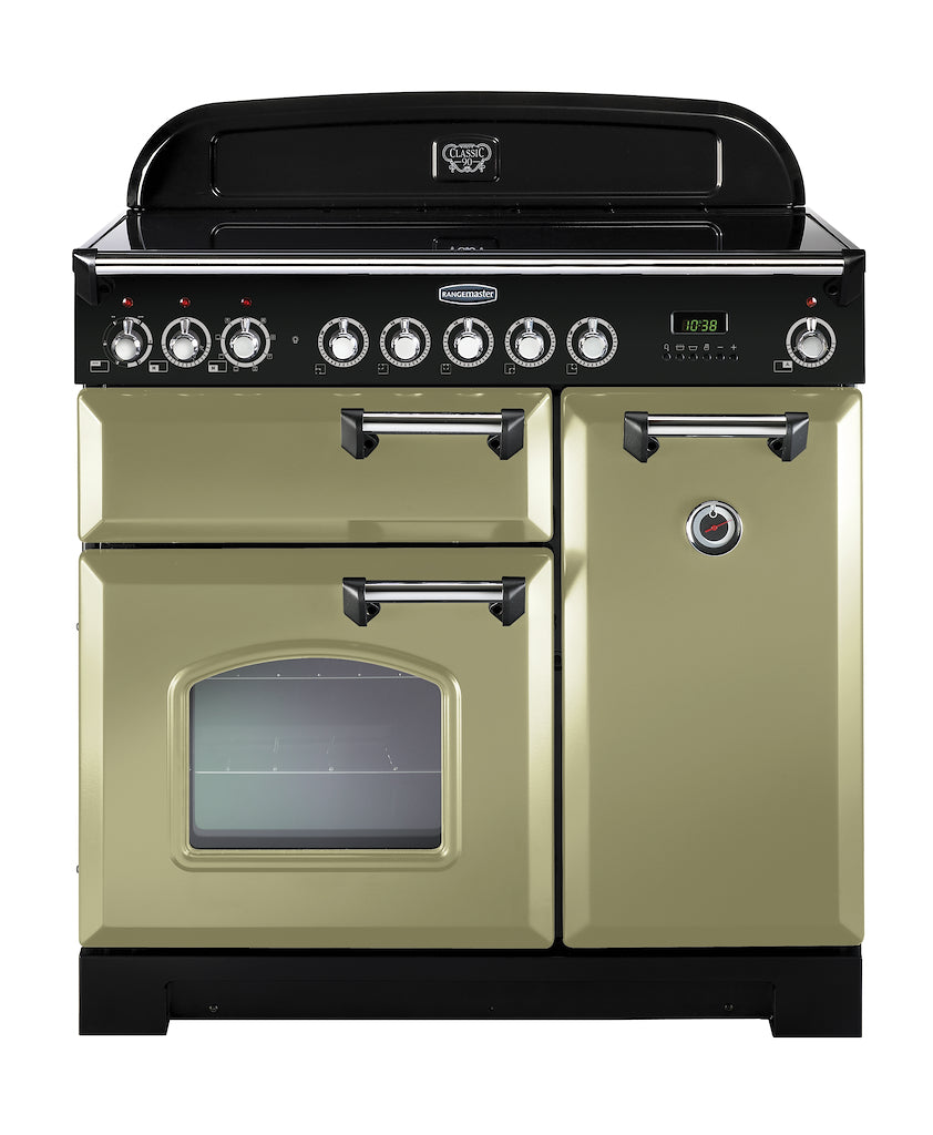 Rangemaster CDL90ECOG/C 90cm Electric Range Cooker - Olive Green