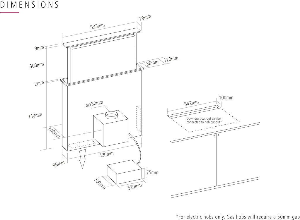 Downdraft Cooker Hood