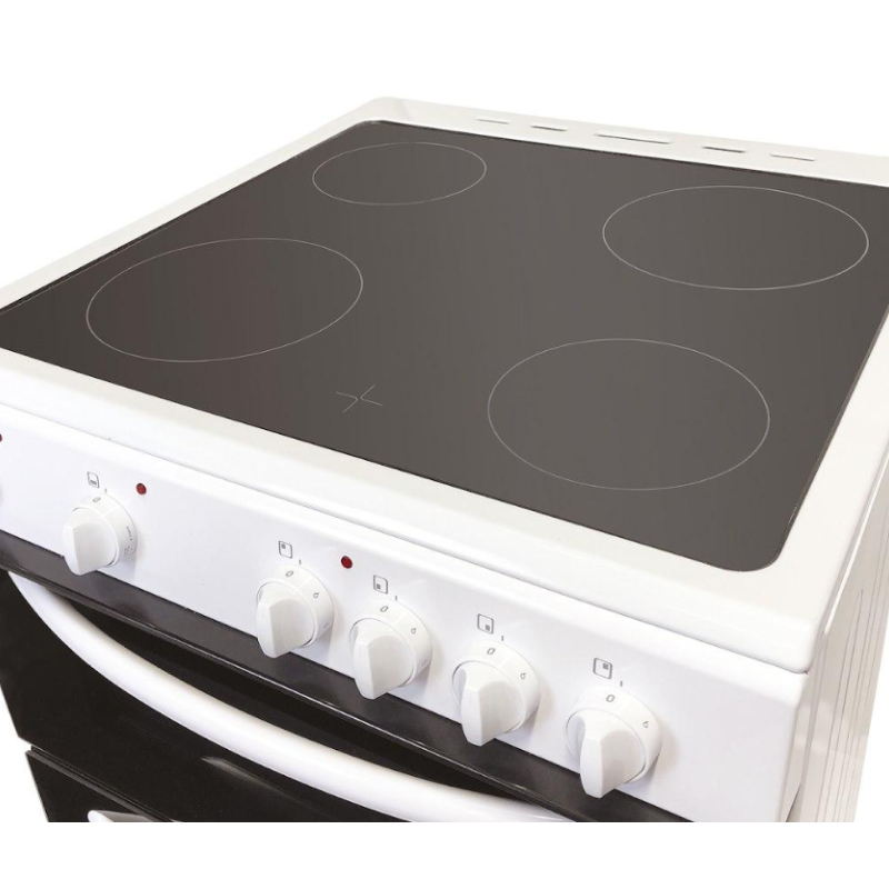 Statesman EDC60W 60cm Double Oven Electric Ceramic Cooker White