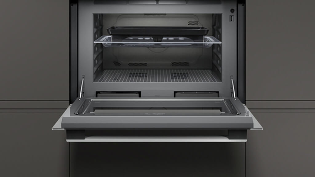 Neff C1APG64N0B, Built-in compact microwave with steam function