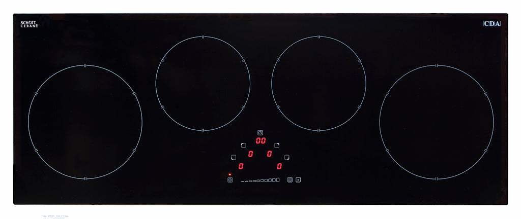 Four Zone Linear Induction Hob