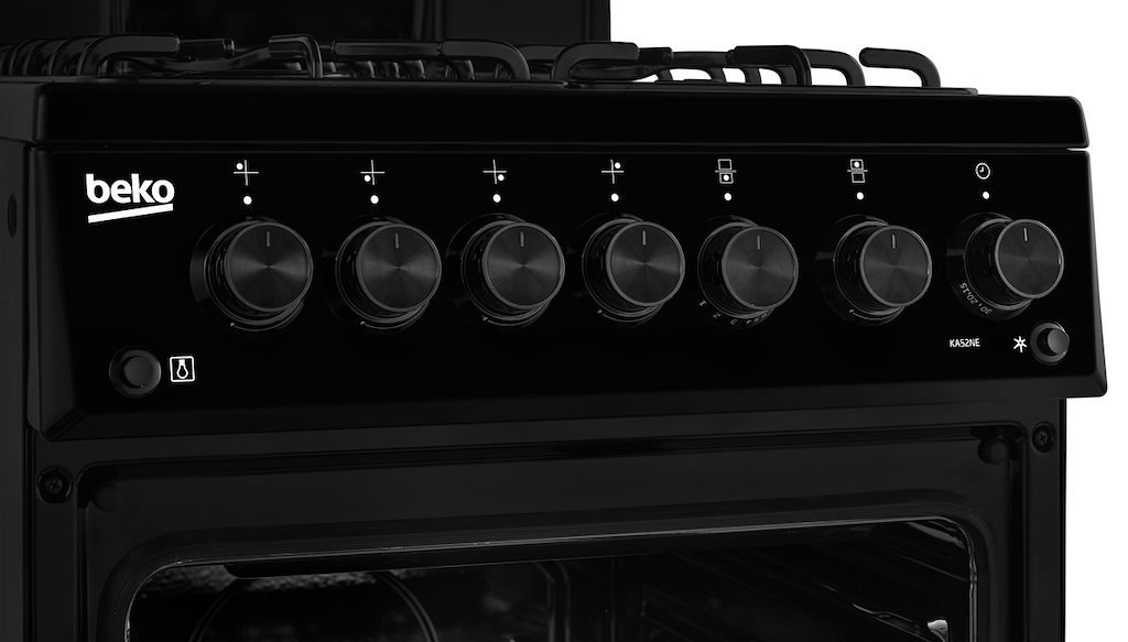 Beko KA52NEK Freestanding Gas Single Oven Cooker - Black