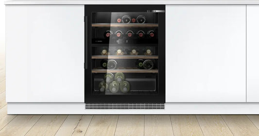 Bosch KUW21AHG0G Series 6 Integrated Wine Cooler, Black, G Rated