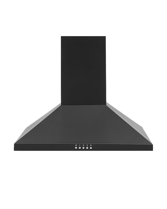 Montpellier MH600BK 60cm Black Chimney Hood