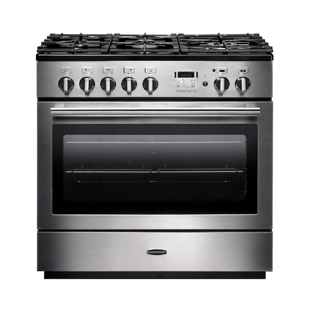 Rangemaster PROP90FXDFFSS/C 90cm Dual Fuel Range Cooker - Stainless Steel