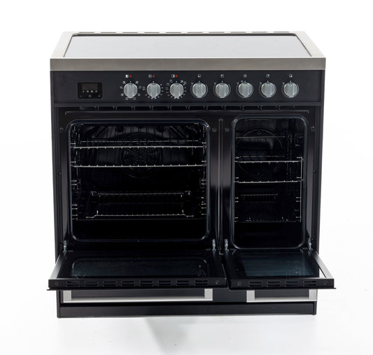 Tesla T90DCRCB/SS 90cm Ceramic Range Cooker