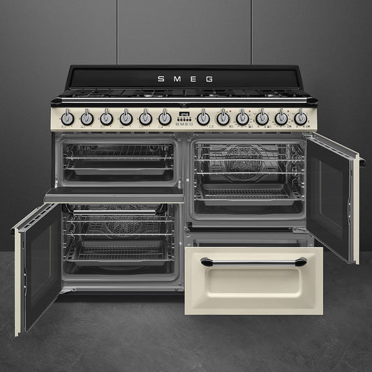 Smeg TR4110P1 110cm Dual fuel Range Cooker