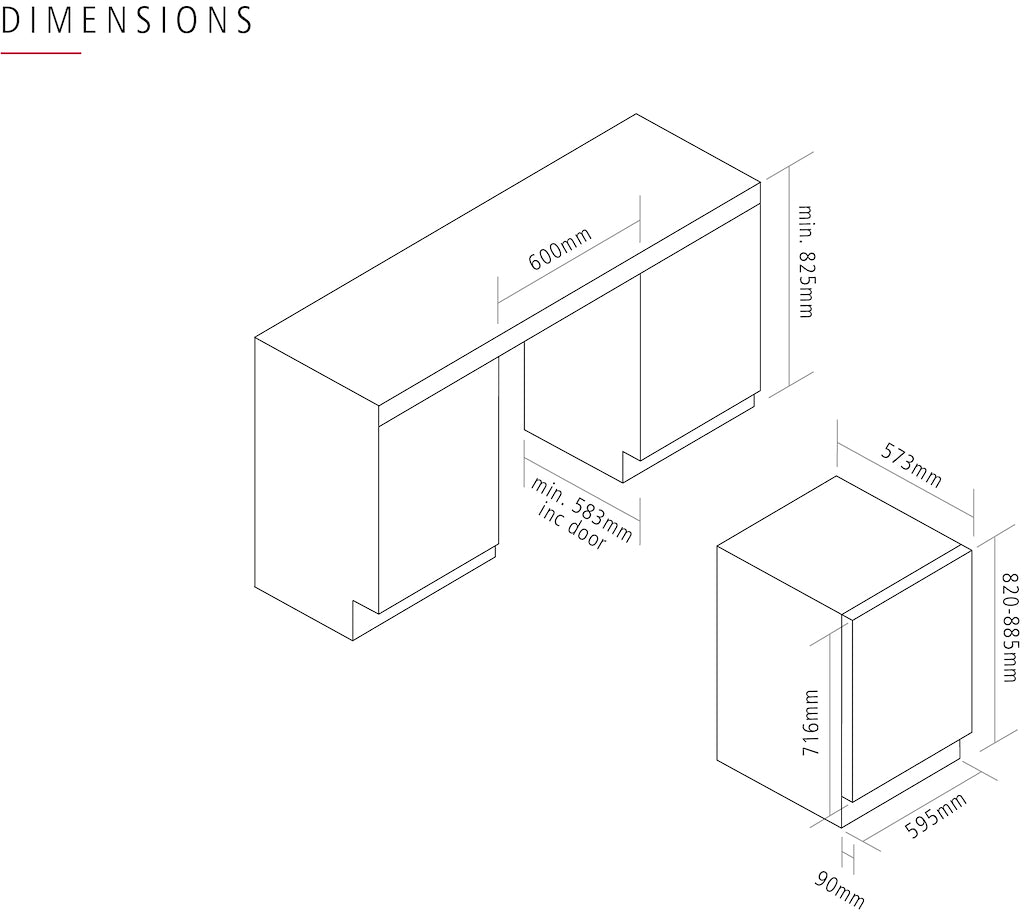 Undercounter Single Zone Wine Cabinet