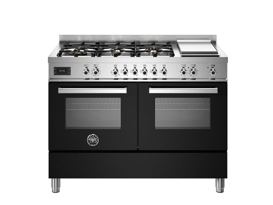 PRO126G2EXT 120 cm 6-burner + griddle, Electric Double Oven, Professional Series
