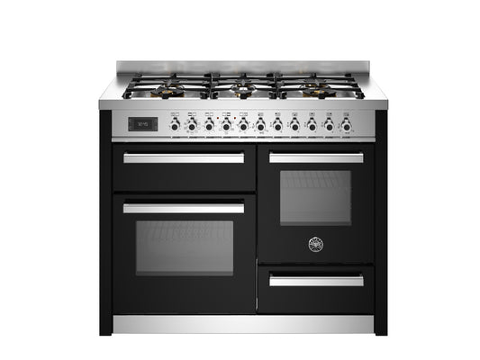 PRO116L3EXT 110 cm 6-burner, electric triple oven, Professional Series