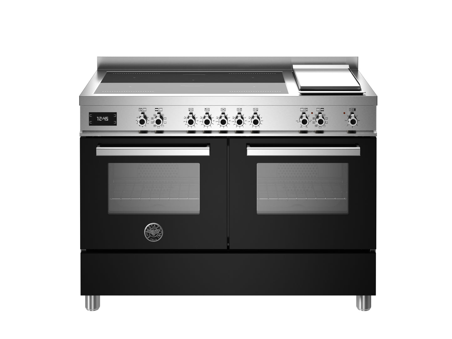 Bertazzoni Professional Series, 120 cm induction top + griddle, electric double oven