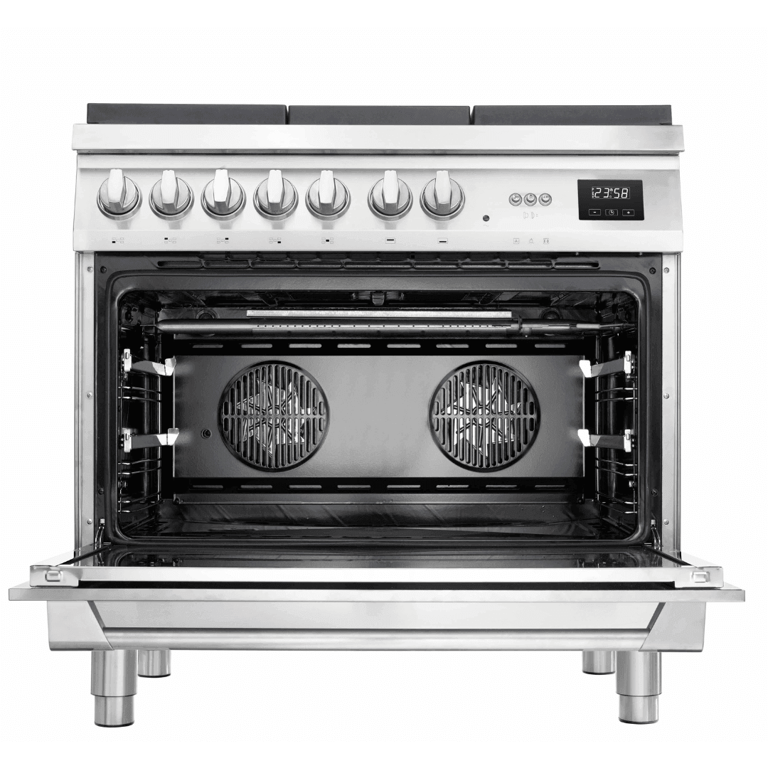Italia 90 cm Gas Range Cooker - Black Matte - Lofra Cookers