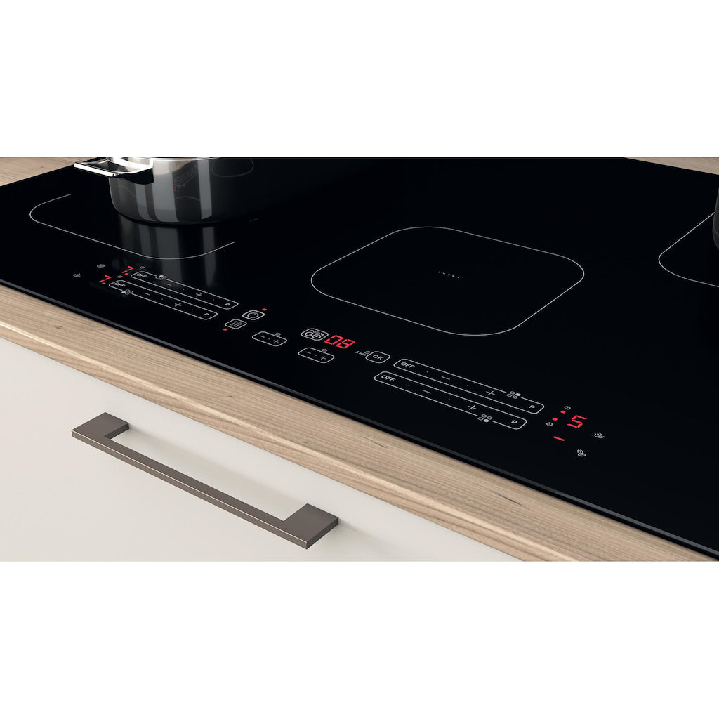 77CM Push&Go Induction Hob - Black - 9 Power Levels - Touch Control With Dualzone and Boost Power
