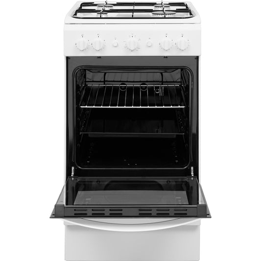 Gas Single Cooker - Coventional Oven - White With Click&Clean and Auto Ignition