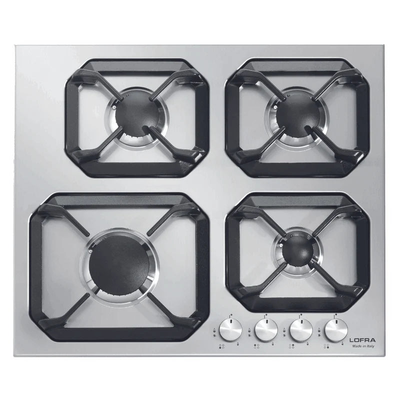 Professional Stainless Steel Hob 60 cm - Urano - Steel without Triple Ring Burner