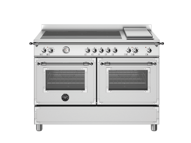 Bertazzoni Heritage Series, 120 cm induction top + griddle, electric double oven