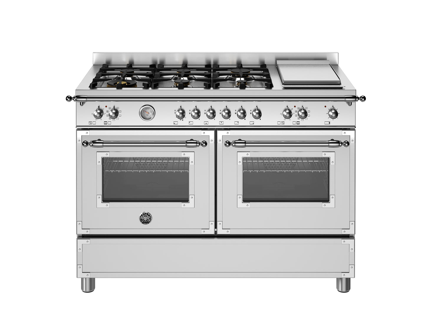 Bertazzoni Heritage Series, 120 cm 6-burner+griddle, electric double oven