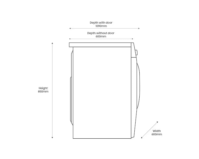 Samsung WW11DG6B85LBU1 Bespoke AI Front-Load Washing Machine Series 6 AI Energy 11KG