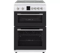 Montpellier MDOG60LW 60cm Double Gas Oven Cooker in White