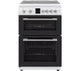 Montpellier MDOG60LW 60cm Double Gas Oven Cooker in White