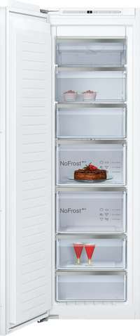 Neff GI7815CE0G N90 No Frost Built-In Freezer, Fixed Hinge, E Rated