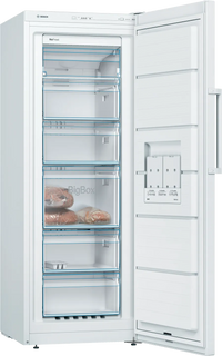 Bosch GSN29VWEVG Series 4 No Frost Tall Freezer, White, E Rated