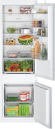 Bosch KIV87NSE0G Series 2 Low Frost Integrated Fridge Freezer, Sliding Hinge, 70/30, E Rated