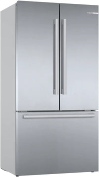 Bosch KFF96PIEP Series 8 American Fridge Freezer, Plumbed, Stainless Steel, E Rated