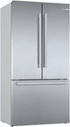 Bosch KFF96PIEP Series 8 American Fridge Freezer, Plumbed, Stainless Steel, E Rated