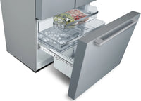 Bosch KFF96PIEP Series 8 American Fridge Freezer, Plumbed, Stainless Steel, E Rated