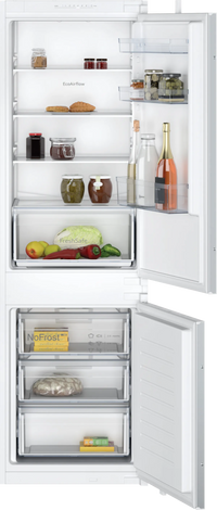 Neff KI7861SE0G N30 No Frost Integrated Fridge Freezer, Sliding Hinge, 60/40, E Rated