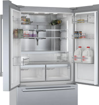 Bosch KFF96PIEP Series 8 American Fridge Freezer, Plumbed, Stainless Steel, E Rated