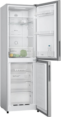 Bosch KGN27NLEAG Series 2 No Frost Fridge Freezer, 50/50, Stainless Steel, E Rated
