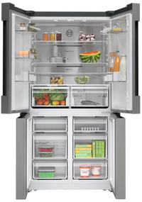 Bosch KFN96APEAG Series 4 American Fridge Freezer, Non-Plumbed, Stainless Steel, E Rated