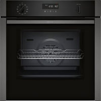 Neff N50 Slide and Hide B6ACH7HG0B Built-In Electric Single Oven with Pyrolytic Cleaning, Stainless Steel, A Rated