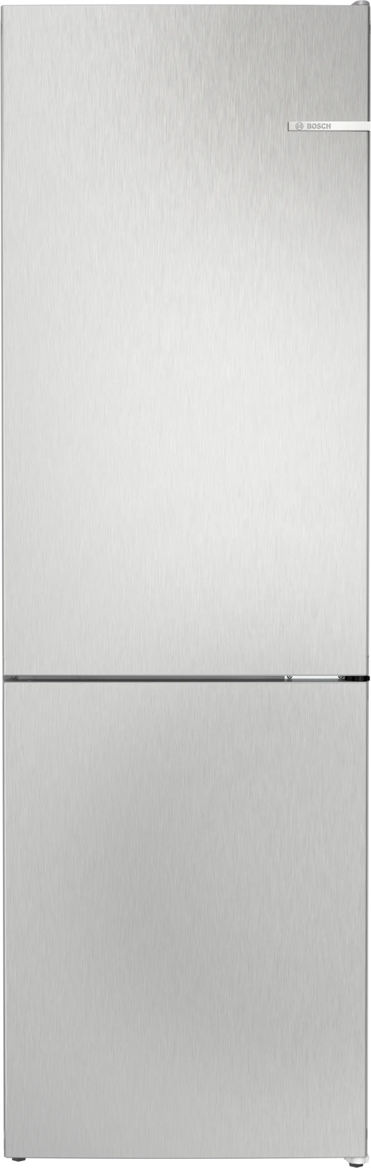 Bosch KGN362LDFG Series 4 No Frost Fridge Freezer, 60/40, Stainless Steel, D Rated
