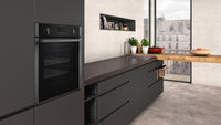 Neff N50 Slide and Hide B6ACH7HG0B Built-In Electric Single Oven with Pyrolytic Cleaning, Stainless Steel, A Rated