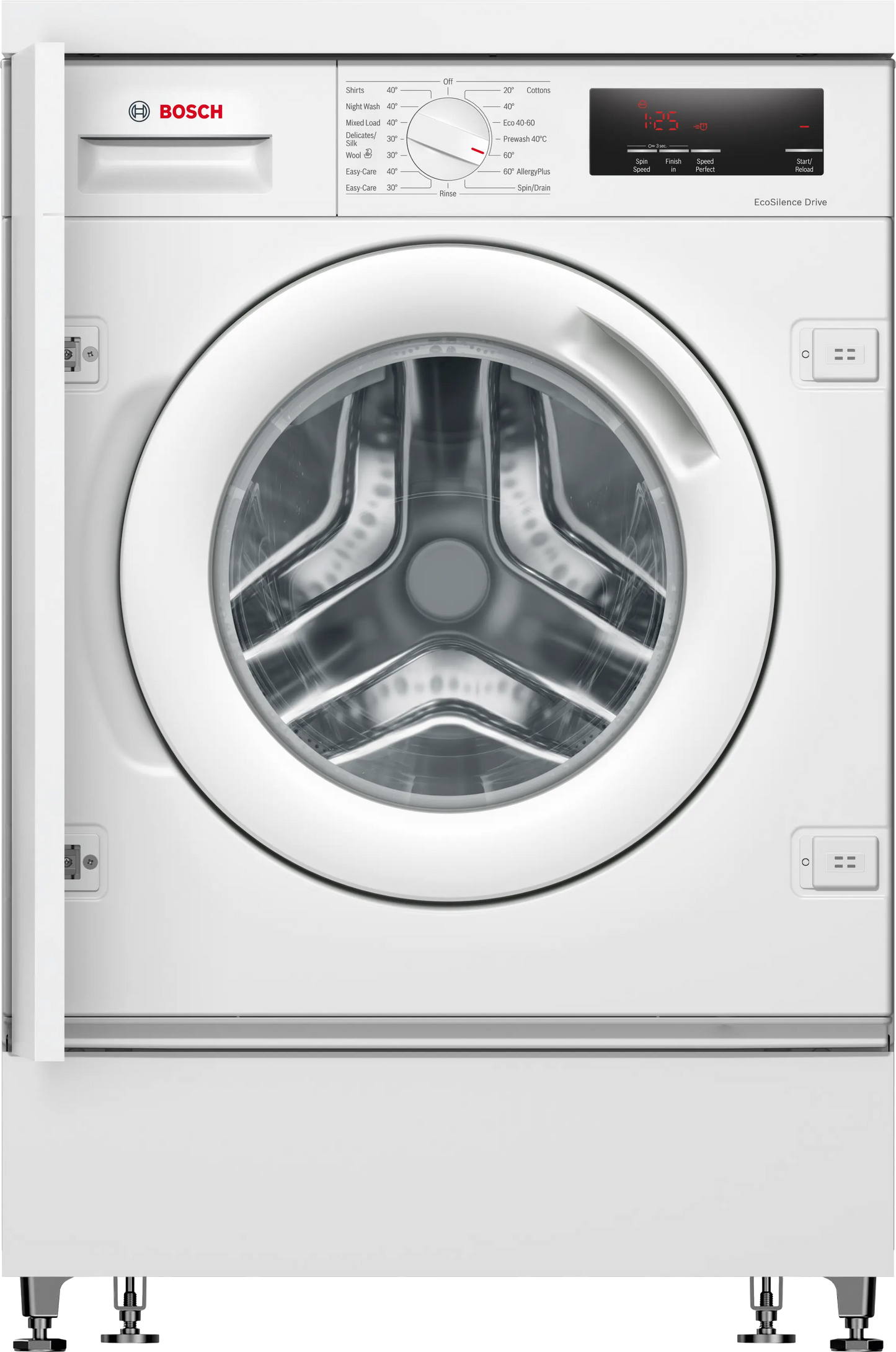 Bosch WIW28302GB Series 6 Integrated Washing Machine, 8kg, 1400 Spin, White, C Rated