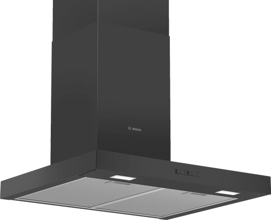 Bosch DWB66BC60B Series 2 60cm Chimney Cooker Hood, Black, B Rated