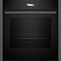 Neff N70 Slide and Hide B54CR71N0B Built-In Electric Single Oven with Pyrolytic Cleaning, Stainless Steel, A+ Rated
