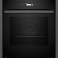 Neff N70 Slide and Hide B54CR71G0B Built-In Electric Single Oven, Graphite Grey with Pyrolytic Cleaning, A+ Rated